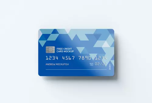 Bank card mockup