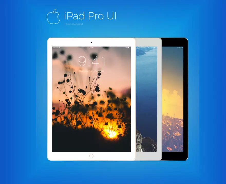 Скачать Mockup iPad Pro UI